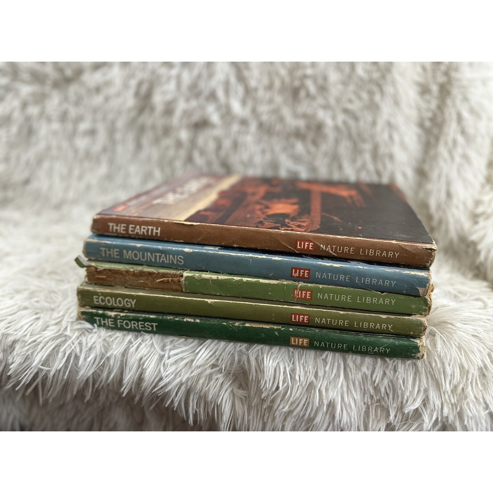 VTG Set Of 5 LIFE Nature Library-Mountains/Insects/Forest/Ecology/Earth‎